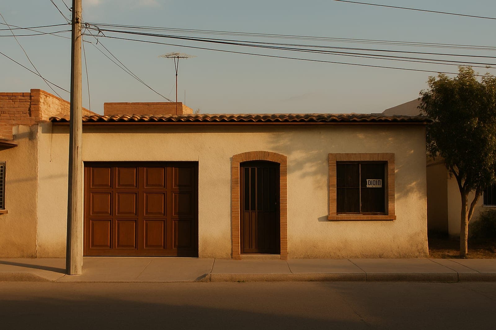 Fachada de una casa en venta en un fraccionamiento de San Luis Potosí
